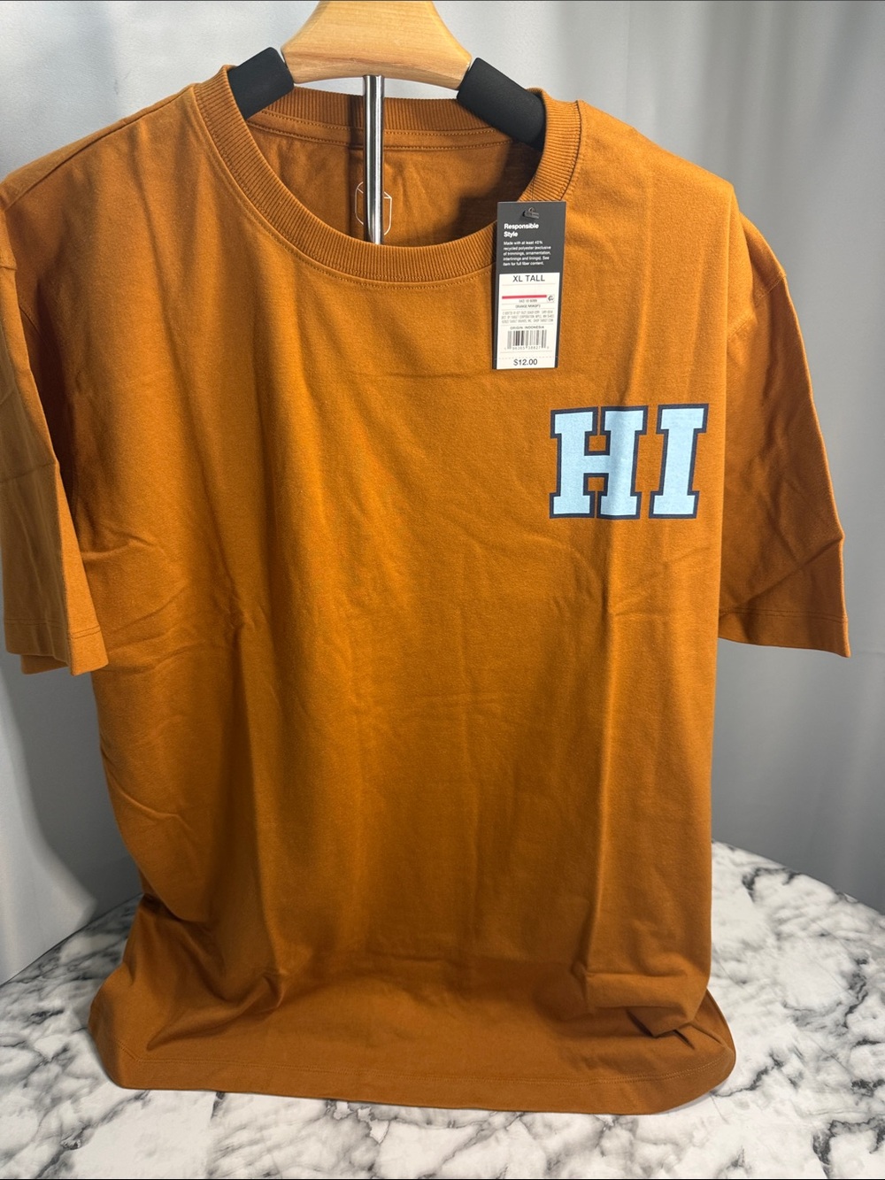 Original Use HI Graphic Tee in Rust